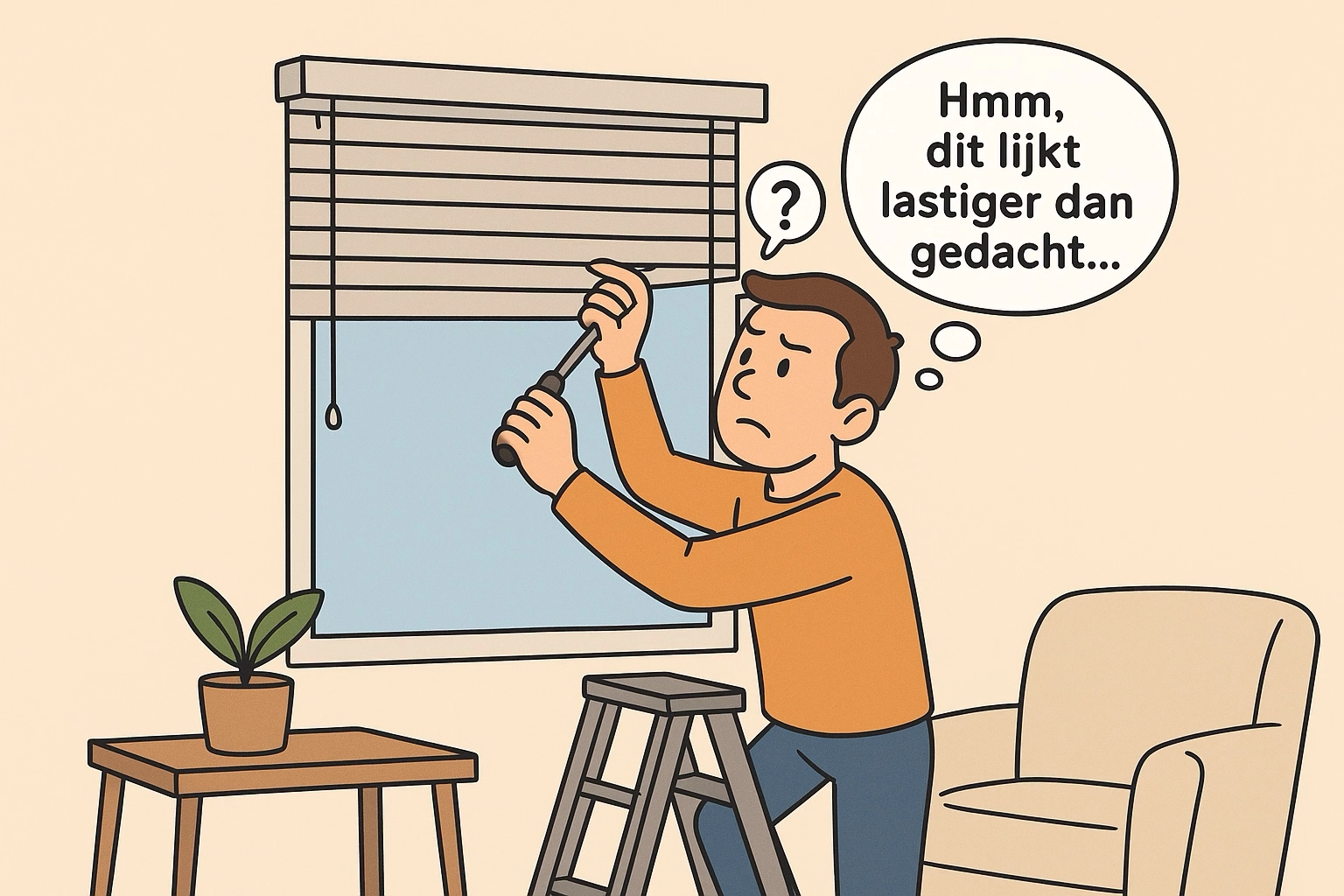 Luxaflex product demonteren