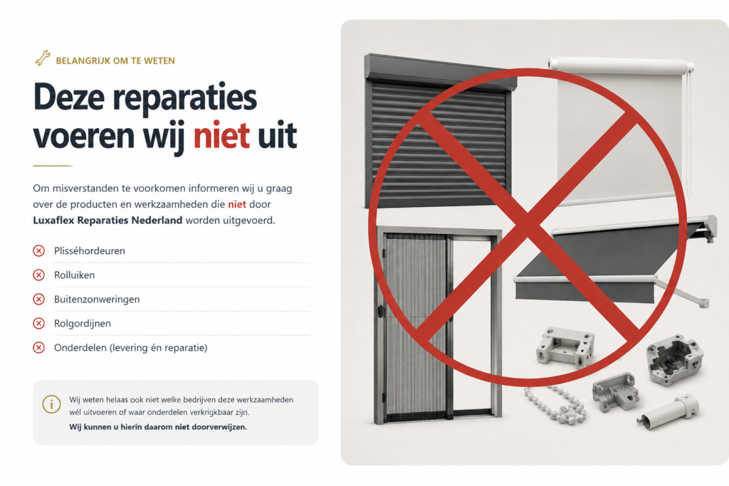deze repareren wij niet